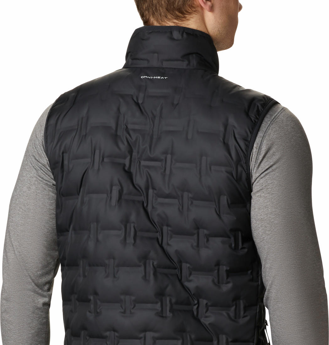 Columbia Men Black Delta Ridge Down Vest