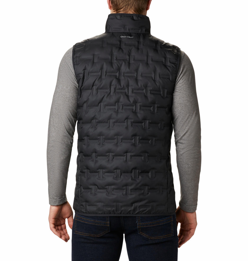 Columbia Men Black Delta Ridge Down Vest