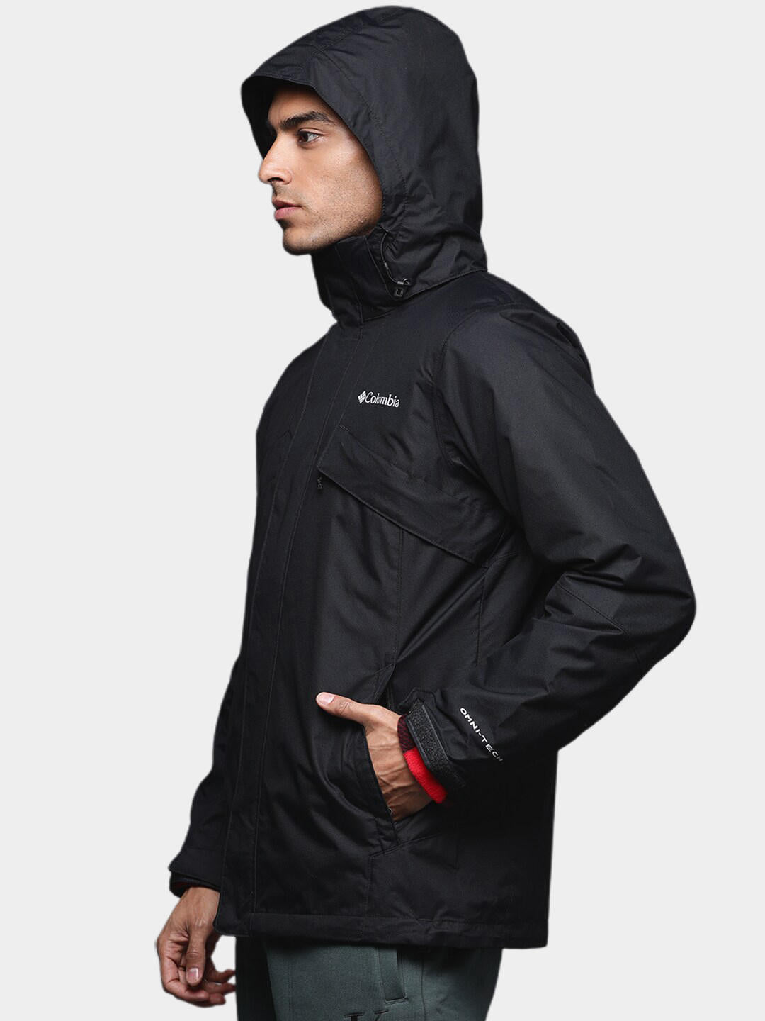 Columbia Men Black Bugaboo II Fleece Interchange Jacket