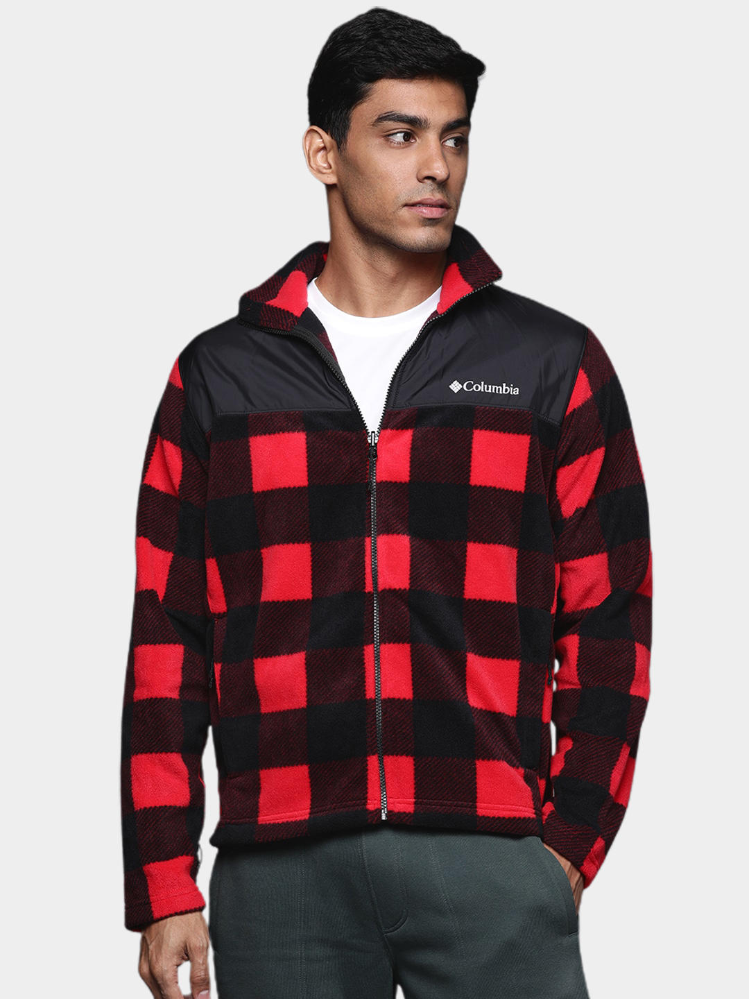 Columbia Men Black Bugaboo II Fleece Interchange Jacket