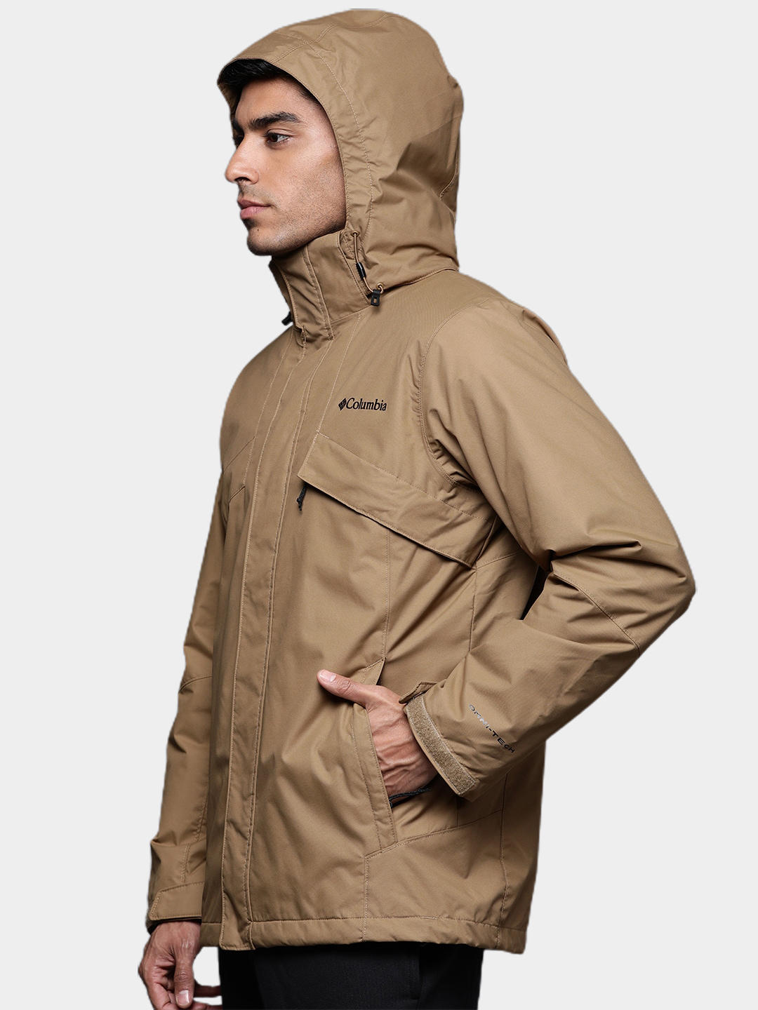 Columbia Men Brown Bugaboo II Fleece Interchange Jacket
