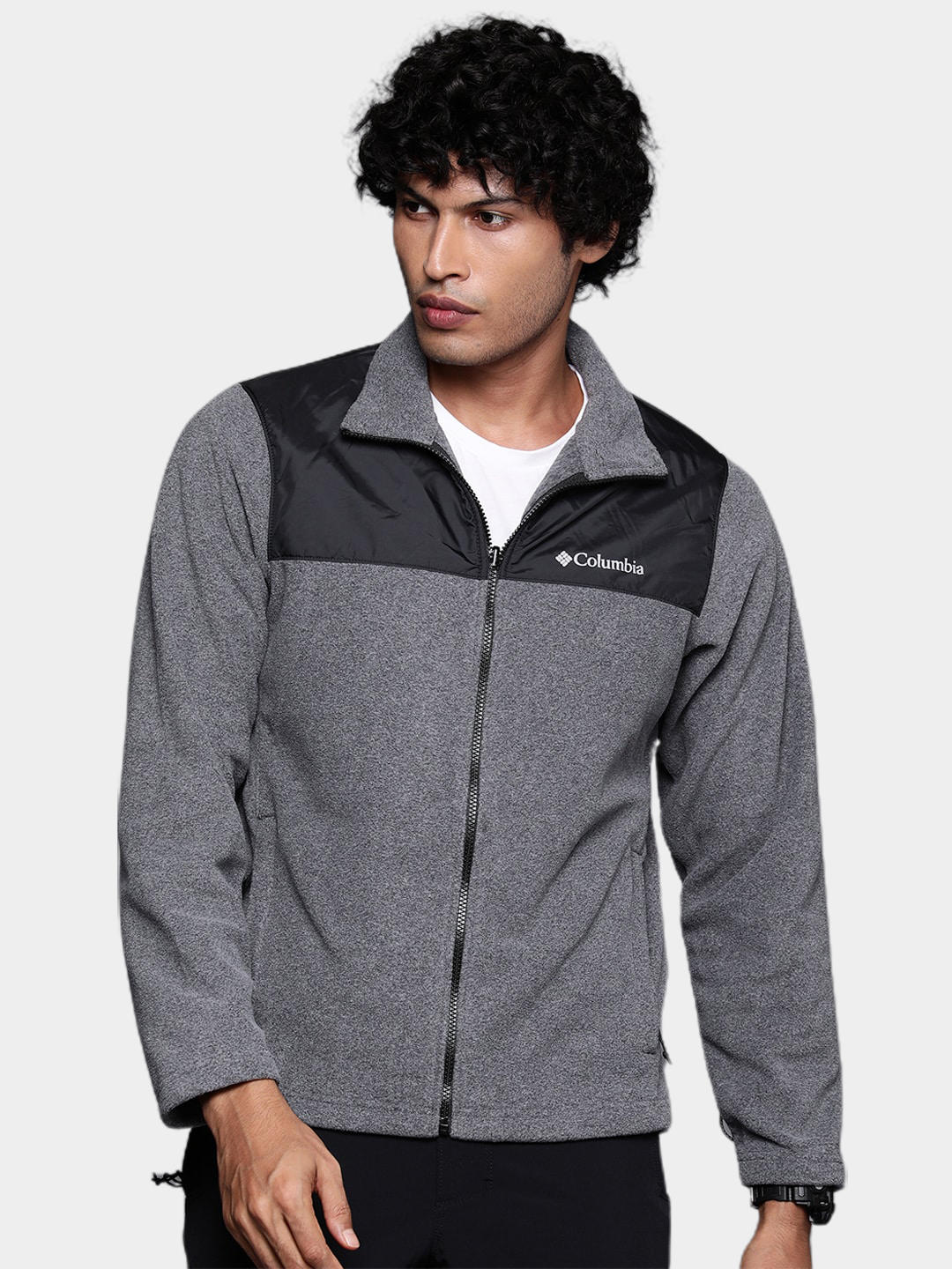 Columbia Men Orange Bugaboo II Fleece Interchange Jacket