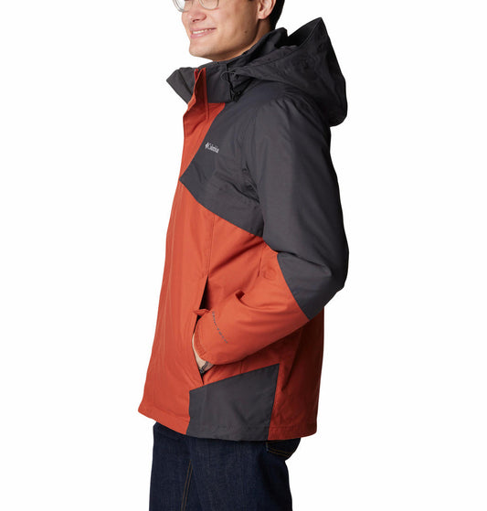 Columbia Men Orange Bugaboo II Fleece Interchange Jacket