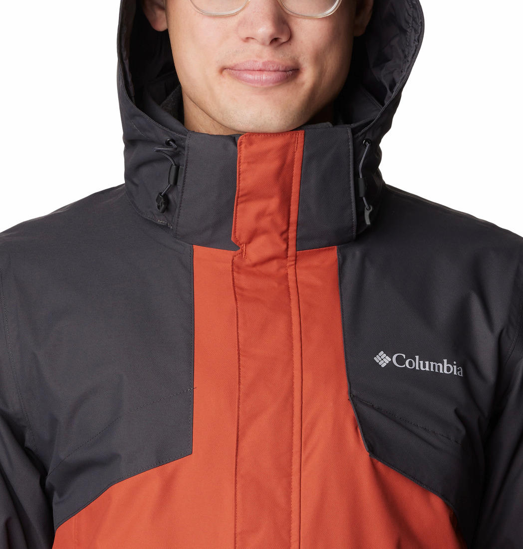 Columbia Men Orange Bugaboo II Fleece Interchange Jacket