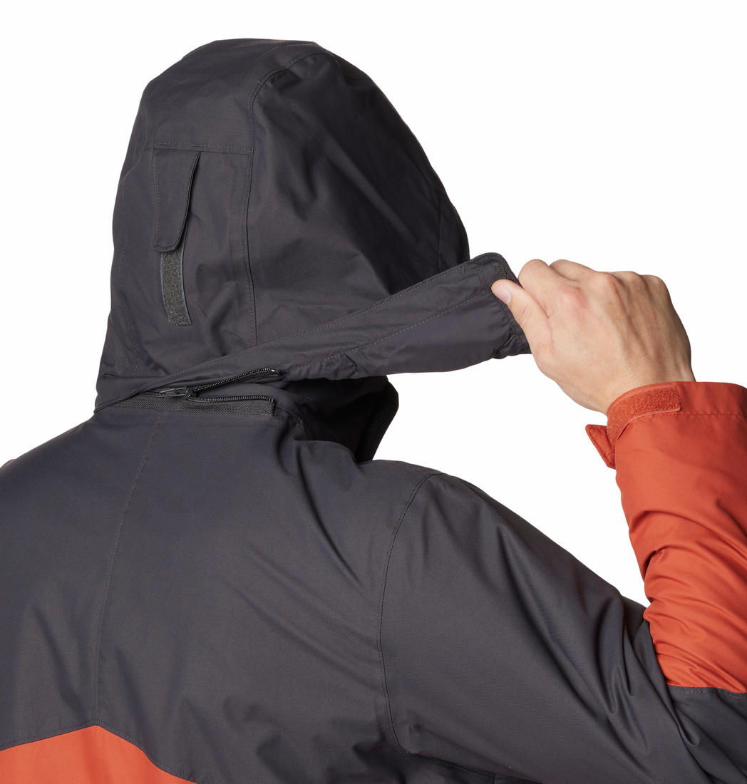 Columbia Men Orange Bugaboo II Fleece Interchange Jacket