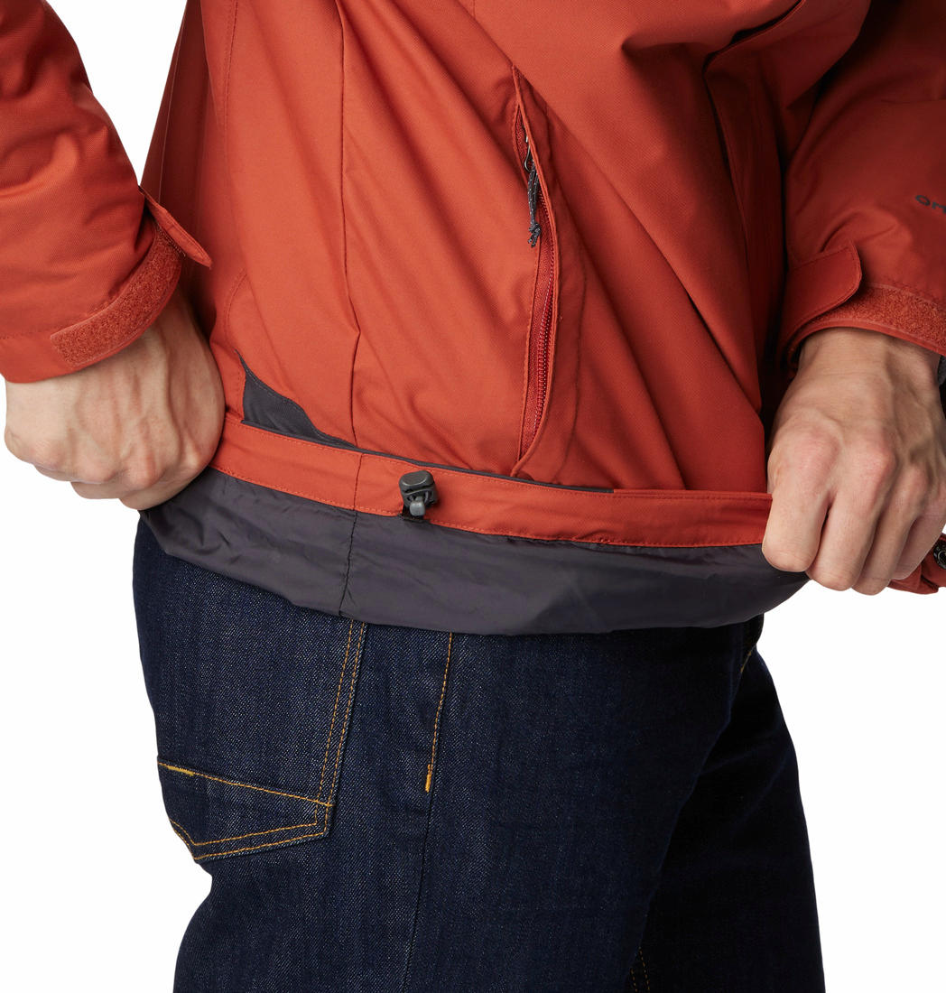 Columbia Men Orange Bugaboo II Fleece Interchange Jacket