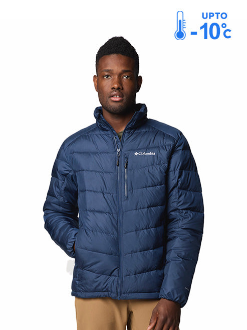 Columbia Men Navy Blue Omni-Heat Inifnity Labyrinth Loop II Down Jacket