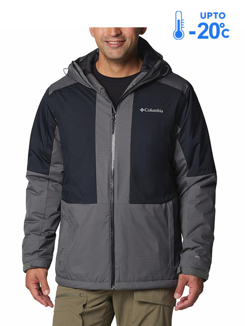 Columbia Men Grey Omni-Heat Reflective Point Park II Down Jacket
