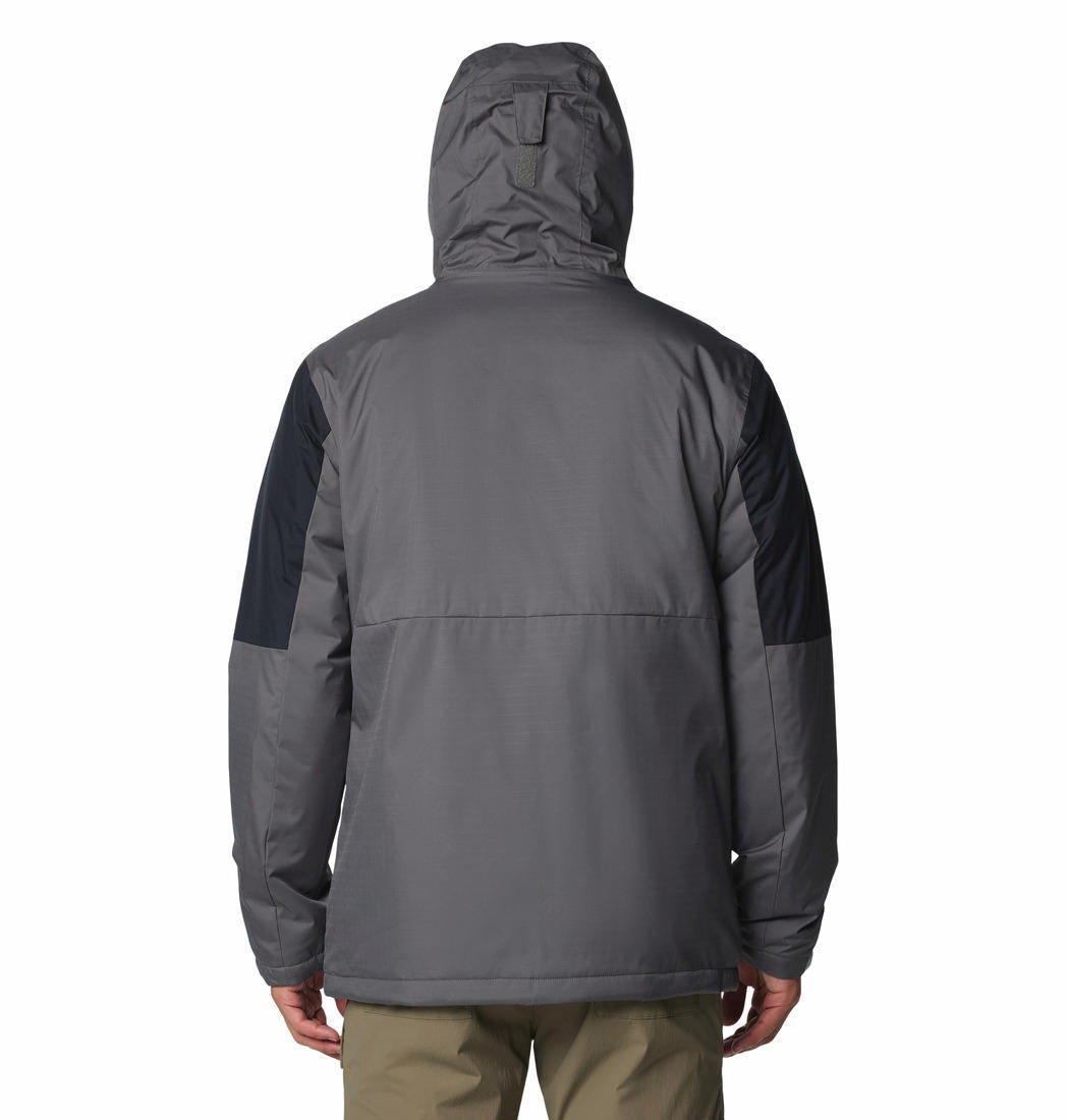 A Men Wearing Columbia Men Grey Point Park II Insulated Jacket