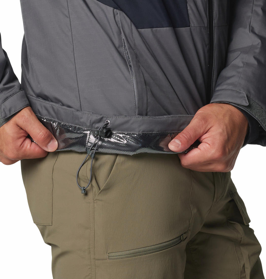 A Men Wearing Columbia Men Grey Point Park II Insulated Jacket