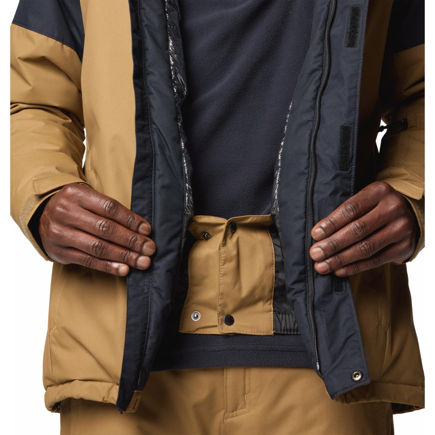 Columbia Men Mustard Omni-Heat Reflective Last Tracks II Jacket