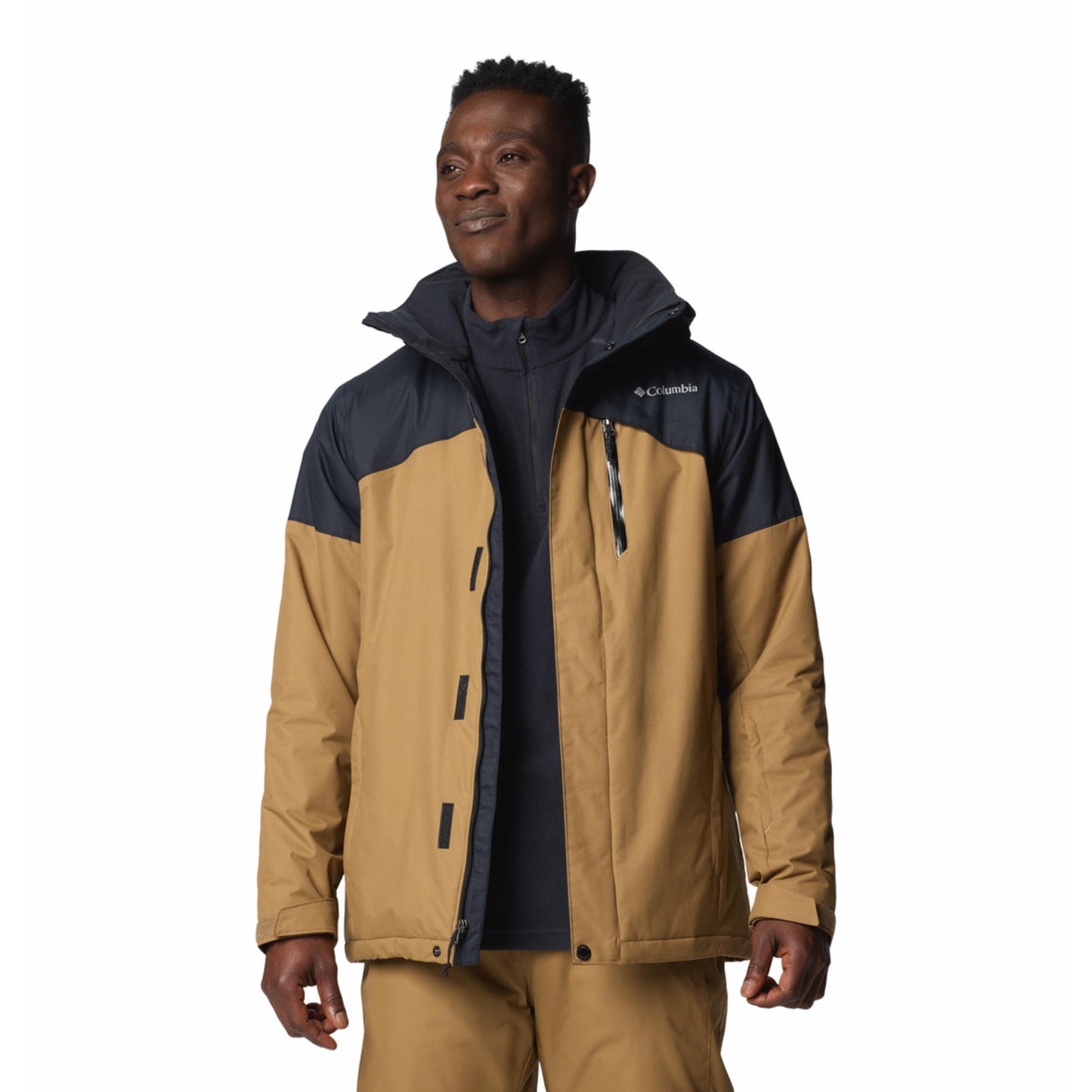 Columbia Men Mustard Omni-Heat Reflective Last Tracks II Jacket
