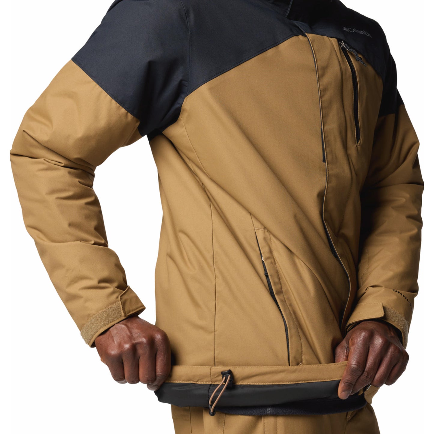 Columbia Men Mustard Omni-Heat Reflective Last Tracks II Jacket