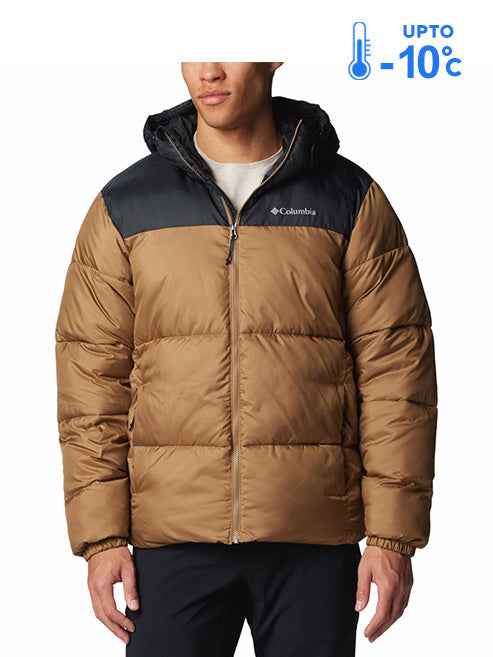 Columbia Men Brown Omni-Shield Puffect II Hooded Down Jacket