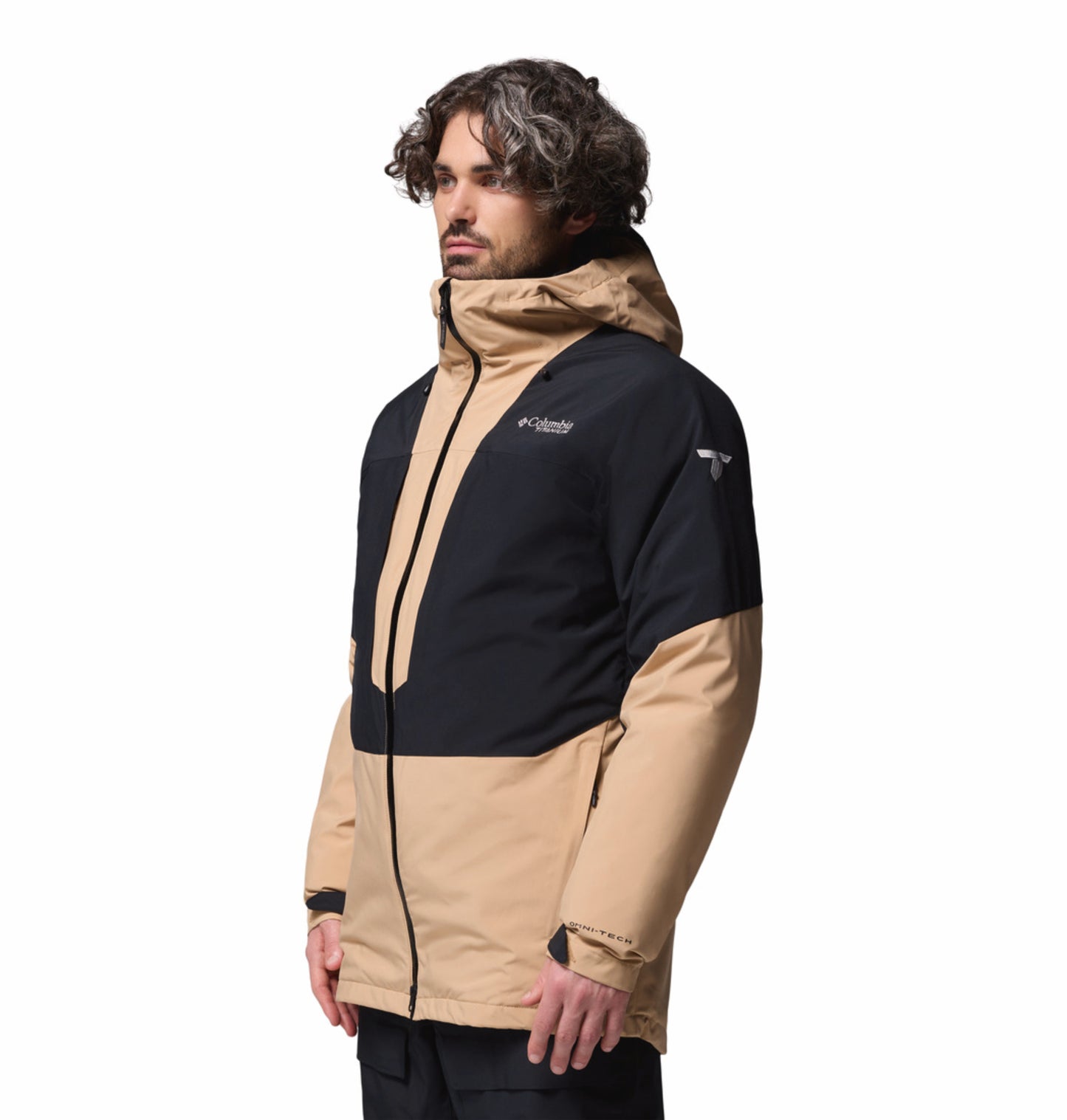 Columbia Men Brown Omni-Heat Inifnity Winter District II Hooded Interchange Jacket