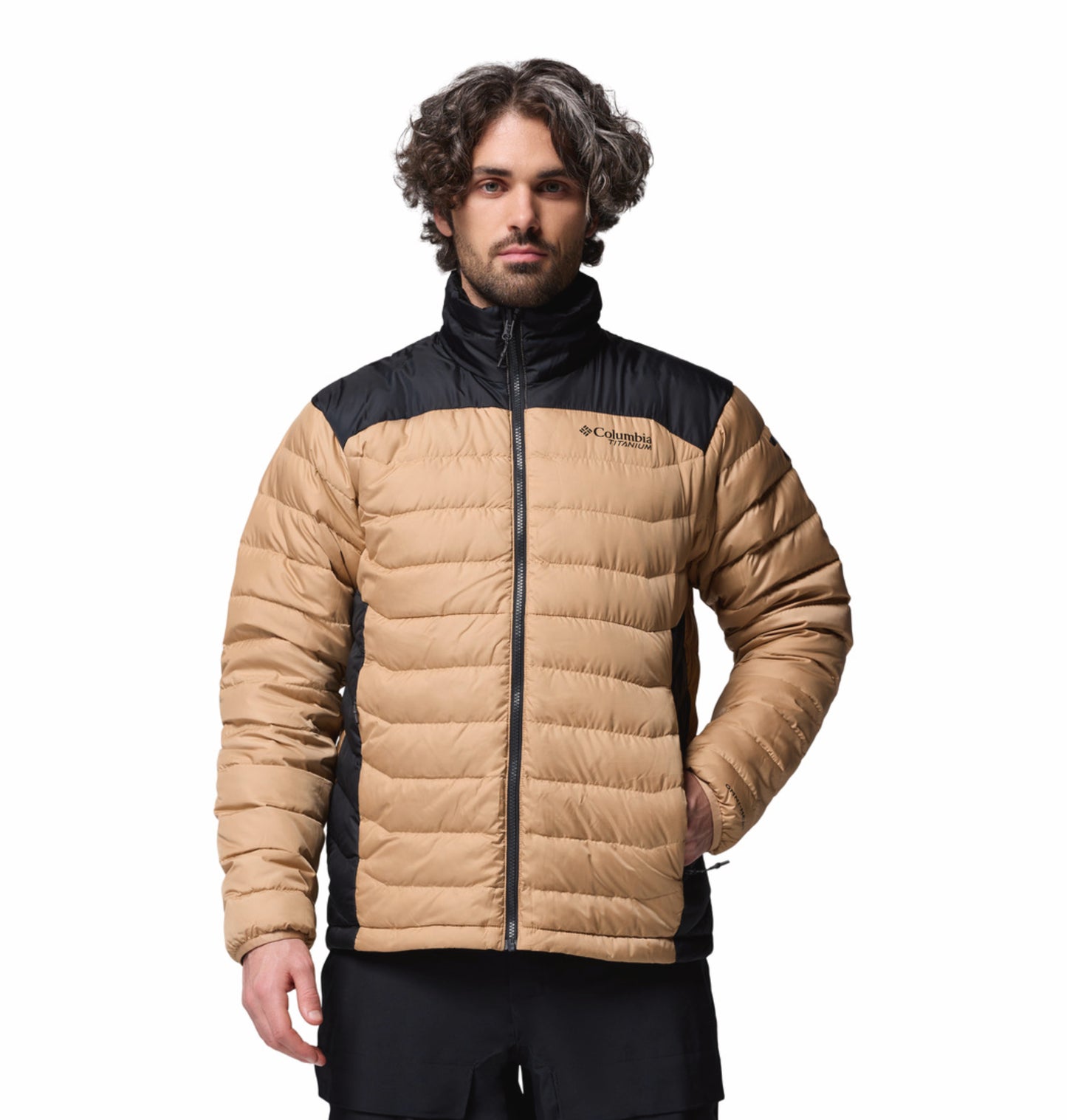 Columbia Men Brown Omni-Heat Inifnity Winter District II Hooded Interchange Jacket