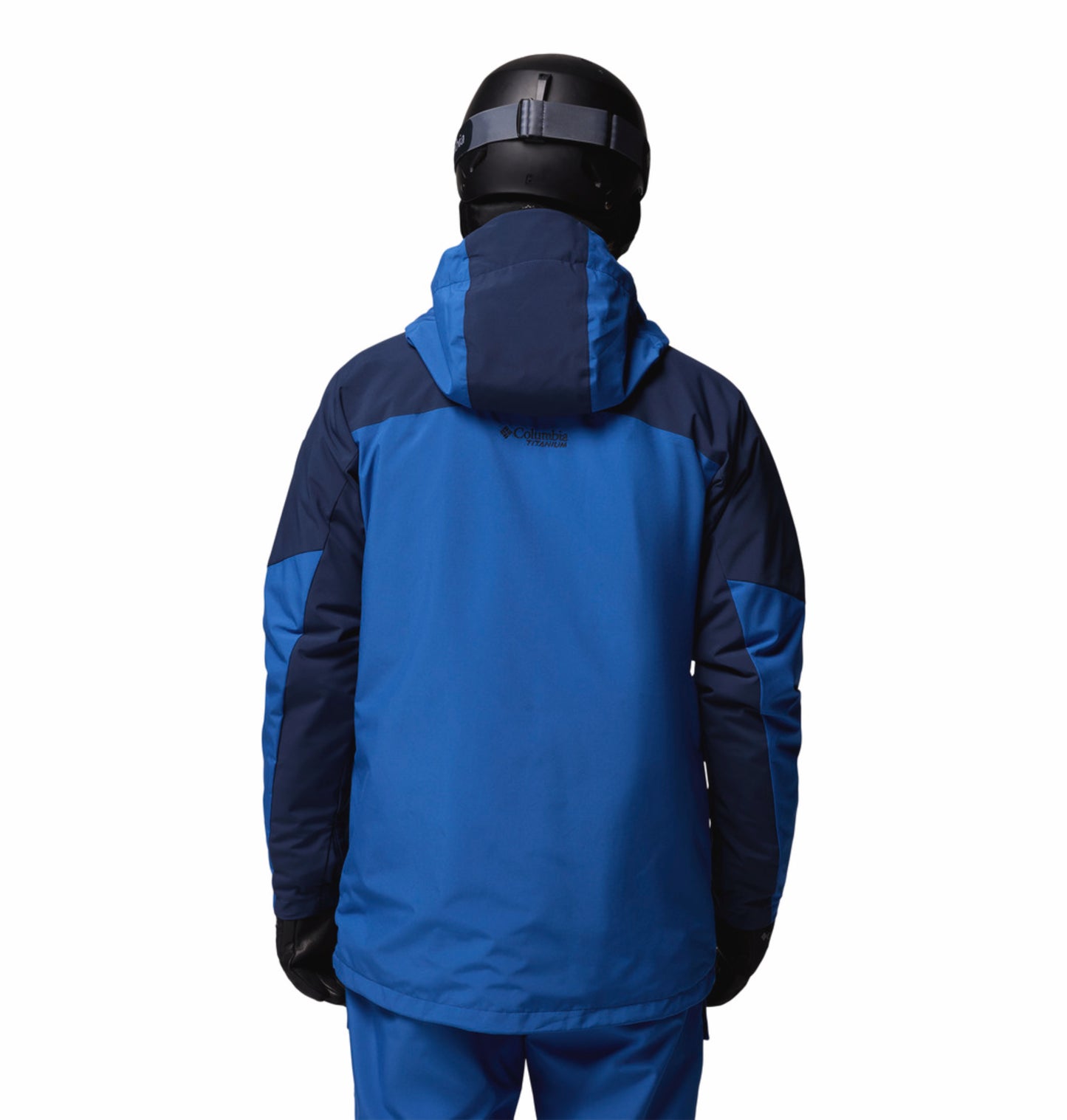 Columbia Men Navy Blue Omni-Heat Inifnity Winter District II Hooded Interchange Jacket