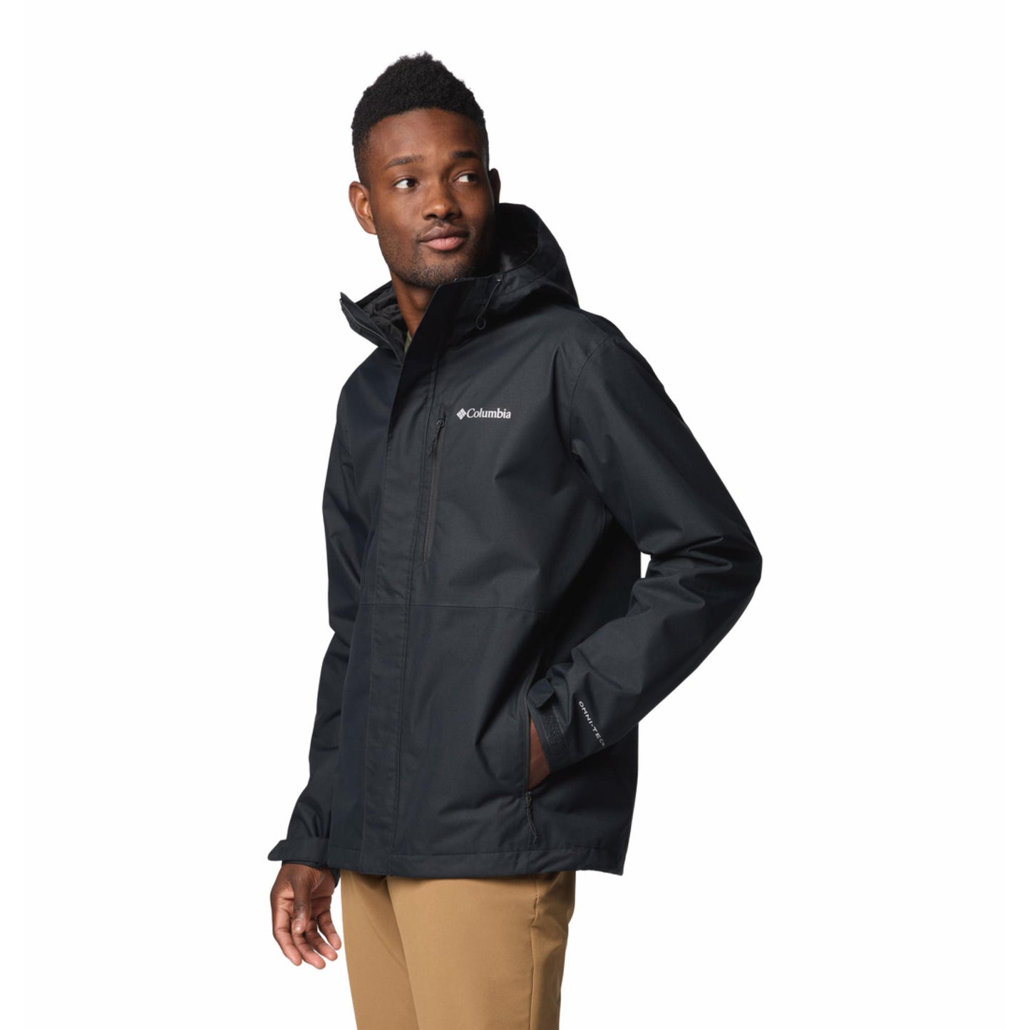 Columbia Men Black Omni-Tech Hikebound II Waterproof Rain Jacket
