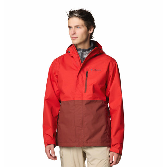 Columbia Men Red Omni-Tech Hikebound II Waterproof Rain Jacket