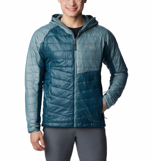 Columbia Men Navy Blue Platinum Peak Hooded Jacket