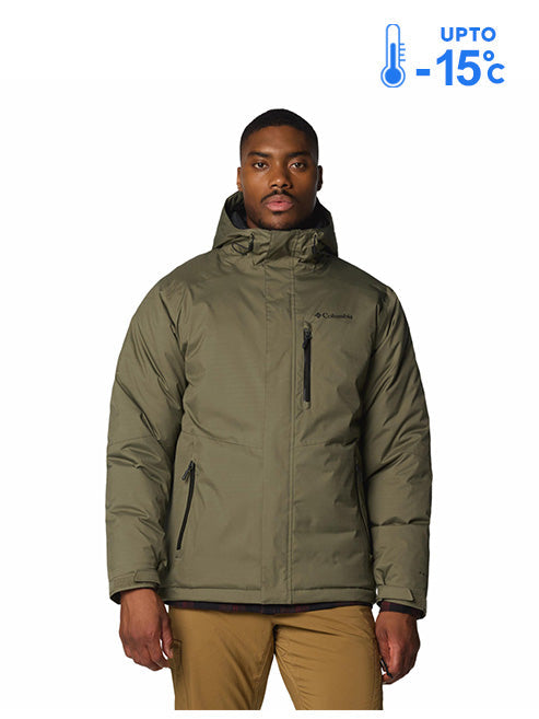 Columbia Men Green Omni-Heat Inifnity Oak Harbor II Down Jacket