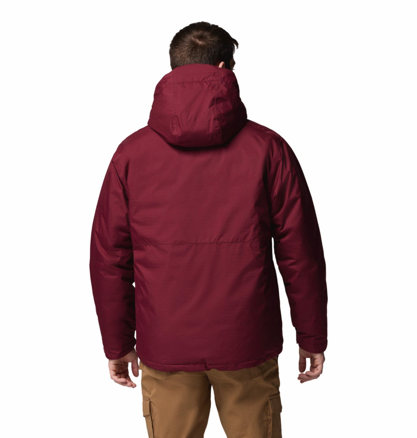 Columbia Men Maroon OmniHeat Infinity Oak Harbor II Down Jacket