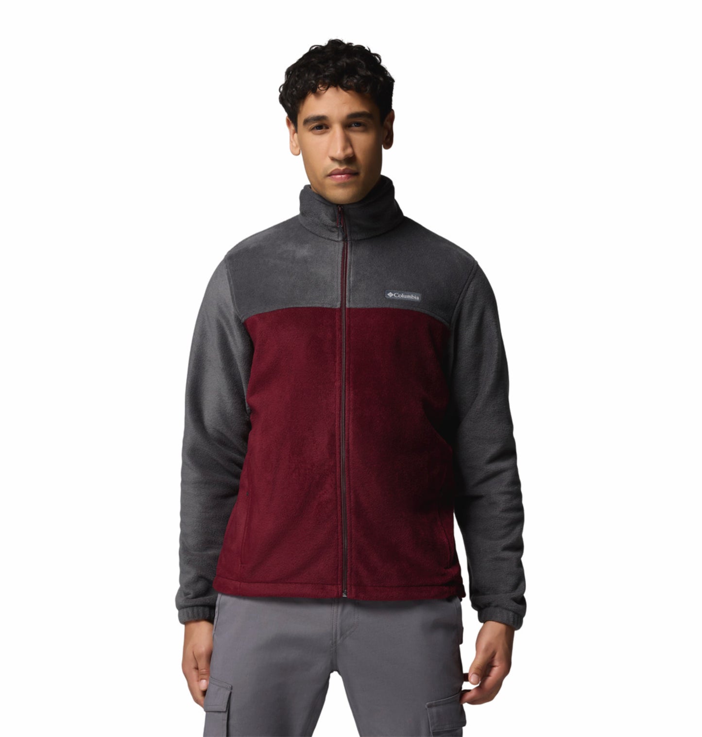 Columbia Men Grey Steens Mountain 2.0 Fleece Jacket