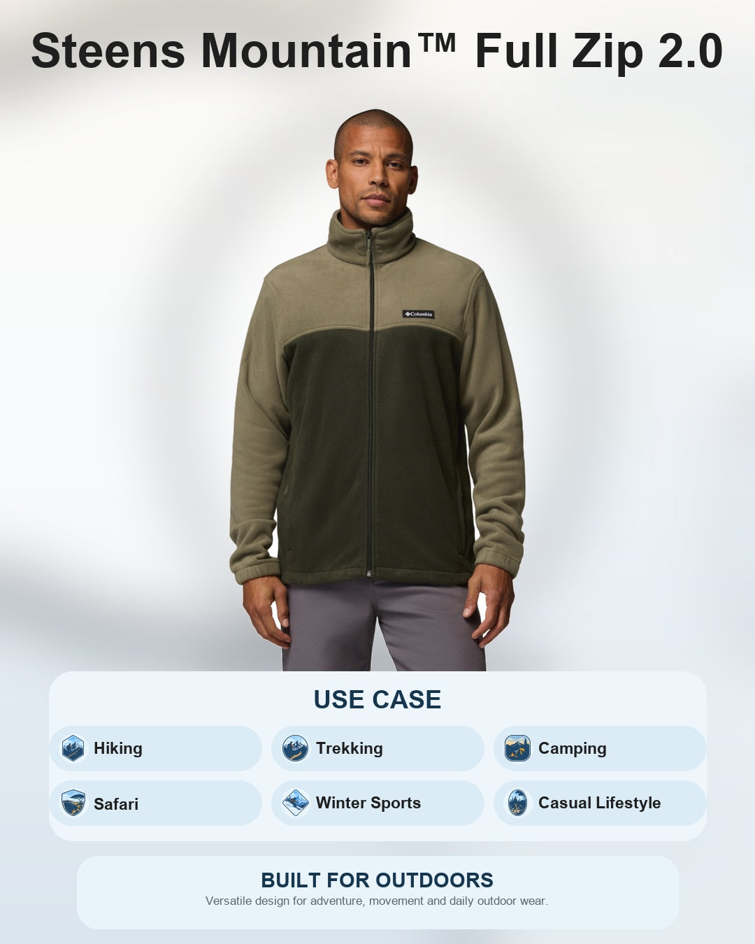 men green steens mountain 2.0 fleece jacket