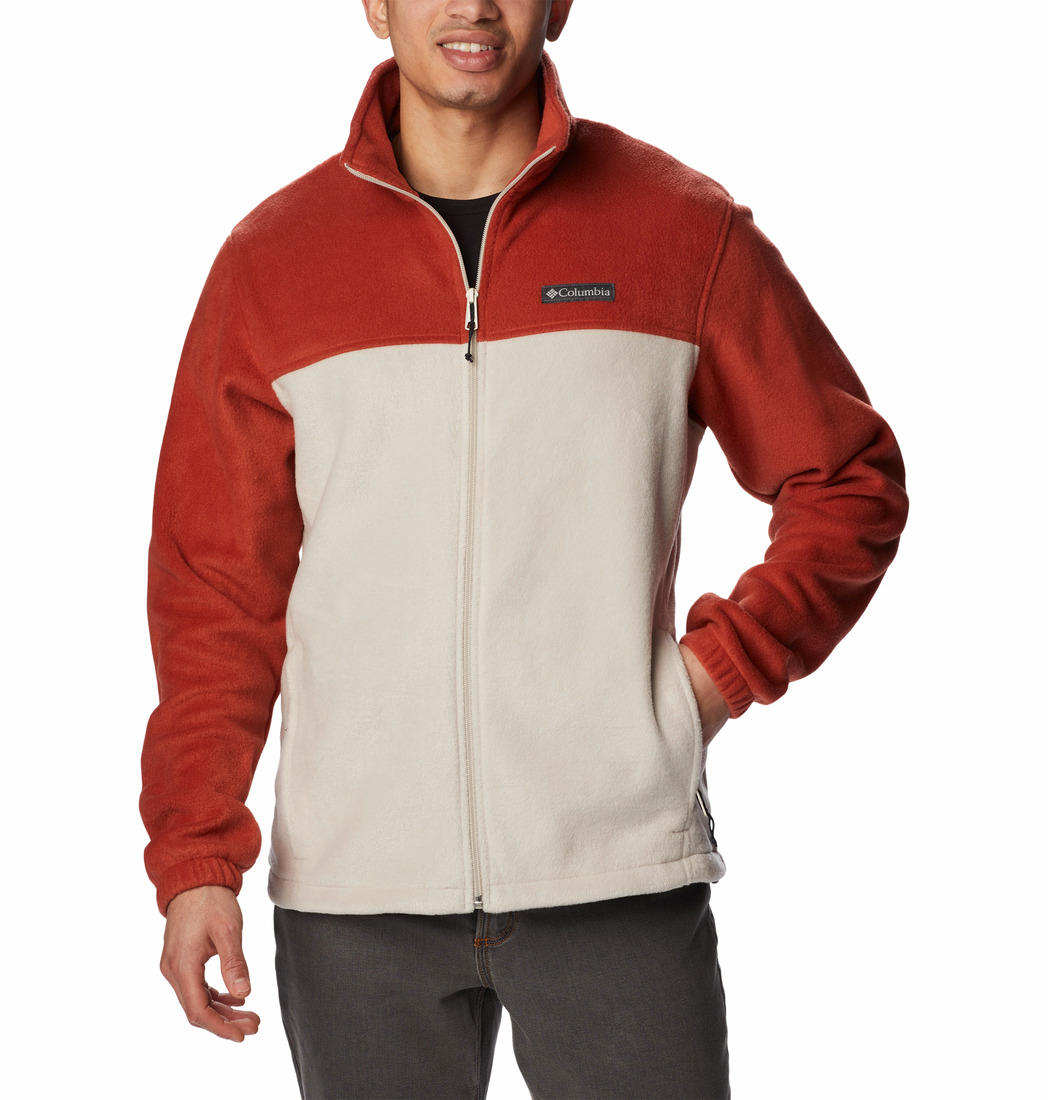 A Men Wearing Columbia Men Orange Steens Mountain Full Zip 2.0