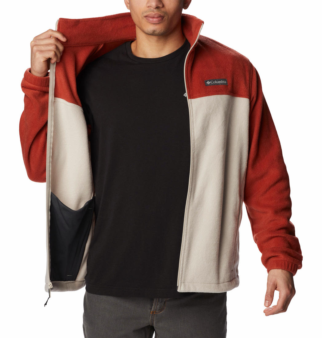 A Men Wearing Columbia Men Orange Steens Mountain Full Zip 2.0