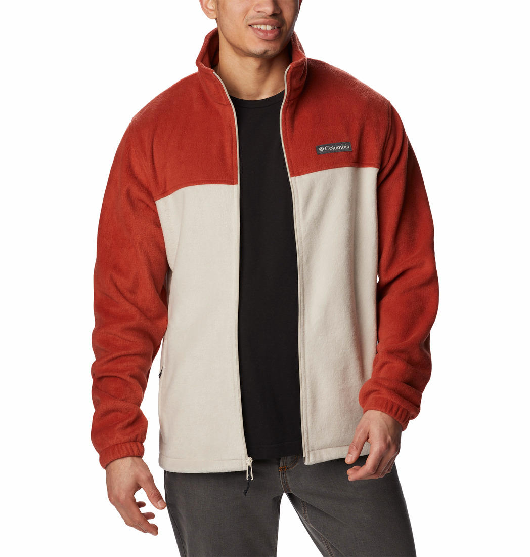 A Men Wearing Columbia Men Orange Steens Mountain Full Zip 2.0