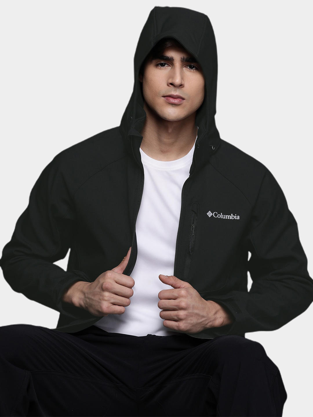 Columbia Men Black Cascade Ridge II Softshell