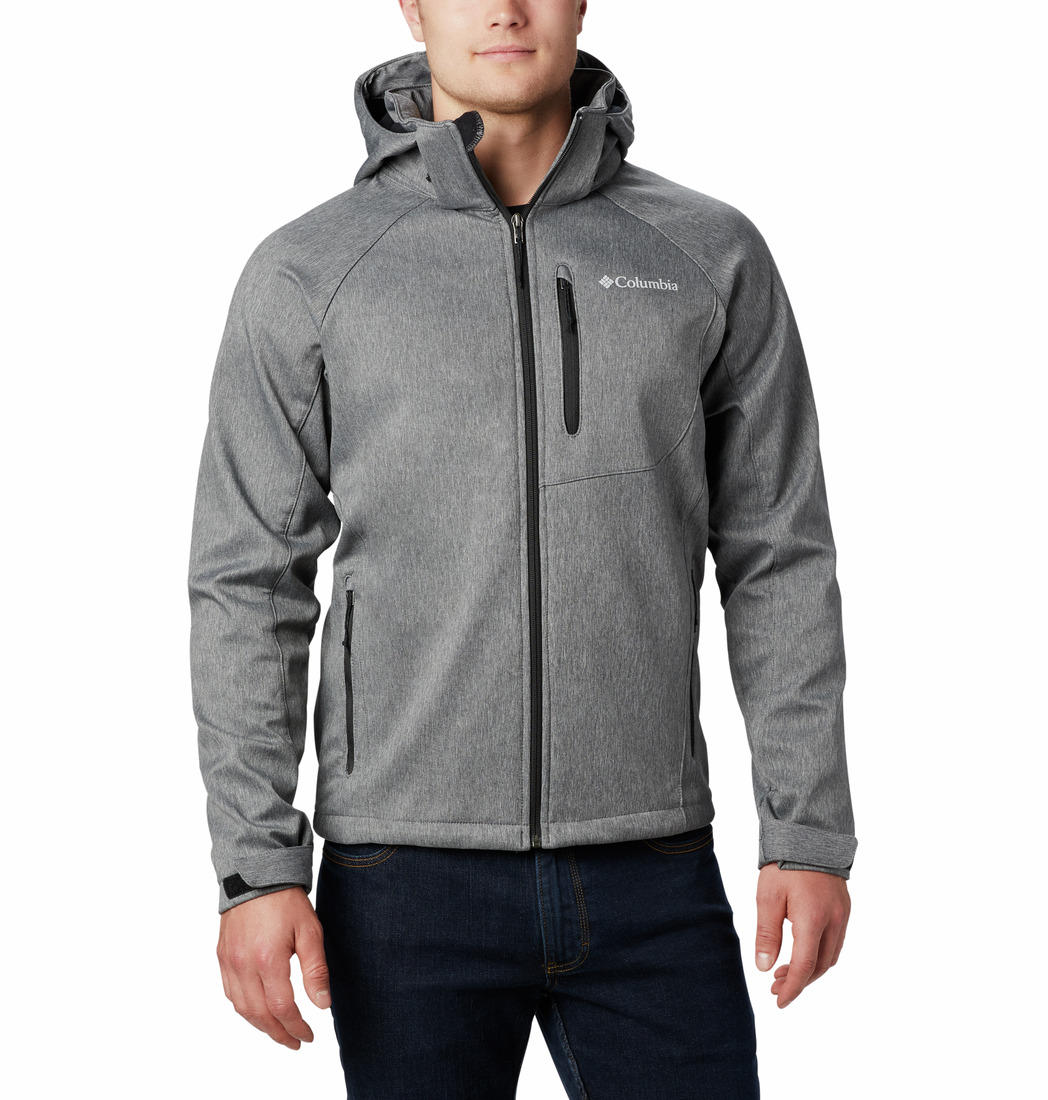 Columbia Men Grey Cascade Ridge II Soft Shell Jacket