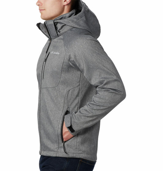 Columbia Men Grey Cascade Ridge II Soft Shell Jacket