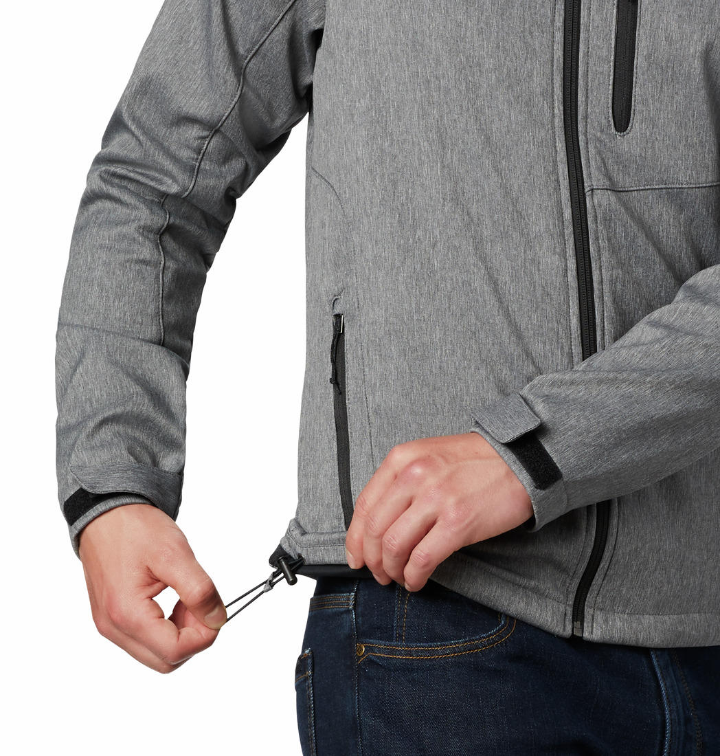 Columbia Men Grey Cascade Ridge II Soft Shell Jacket