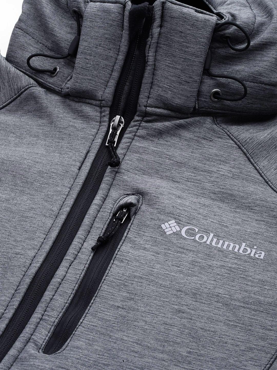Columbia Men Grey Cascade Ridge II Soft Shell Jacket