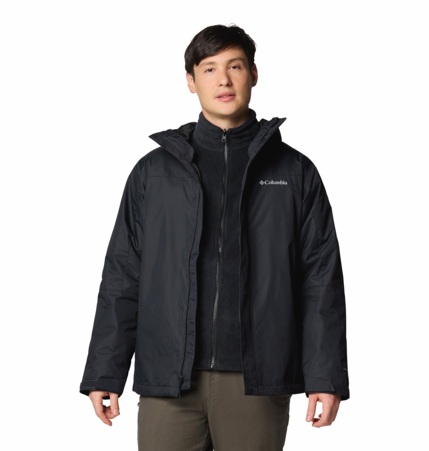 Columbia Men Black OmniTech Tunnel Falls II Interchangeable Jacket