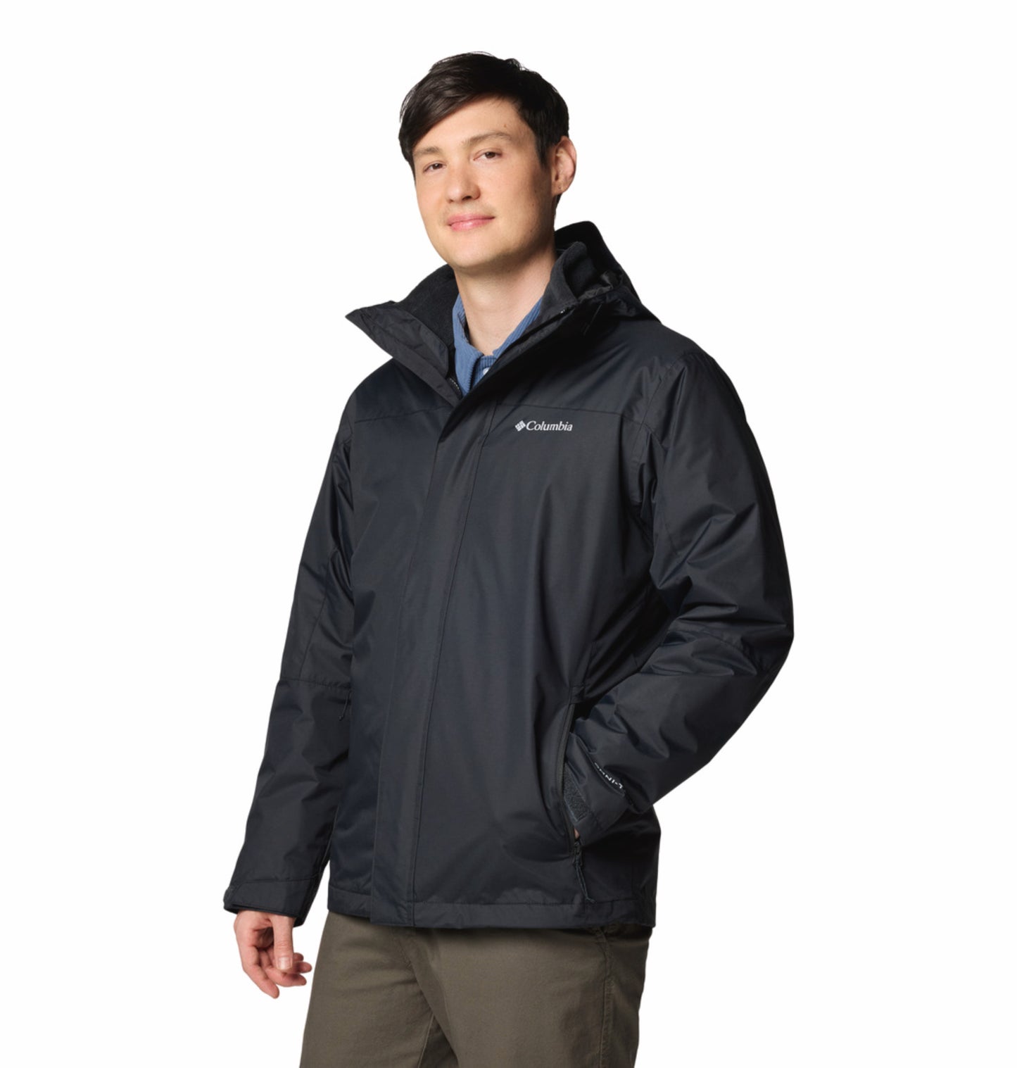 Columbia Men Black OmniTech Tunnel Falls II Interchangeable Jacket