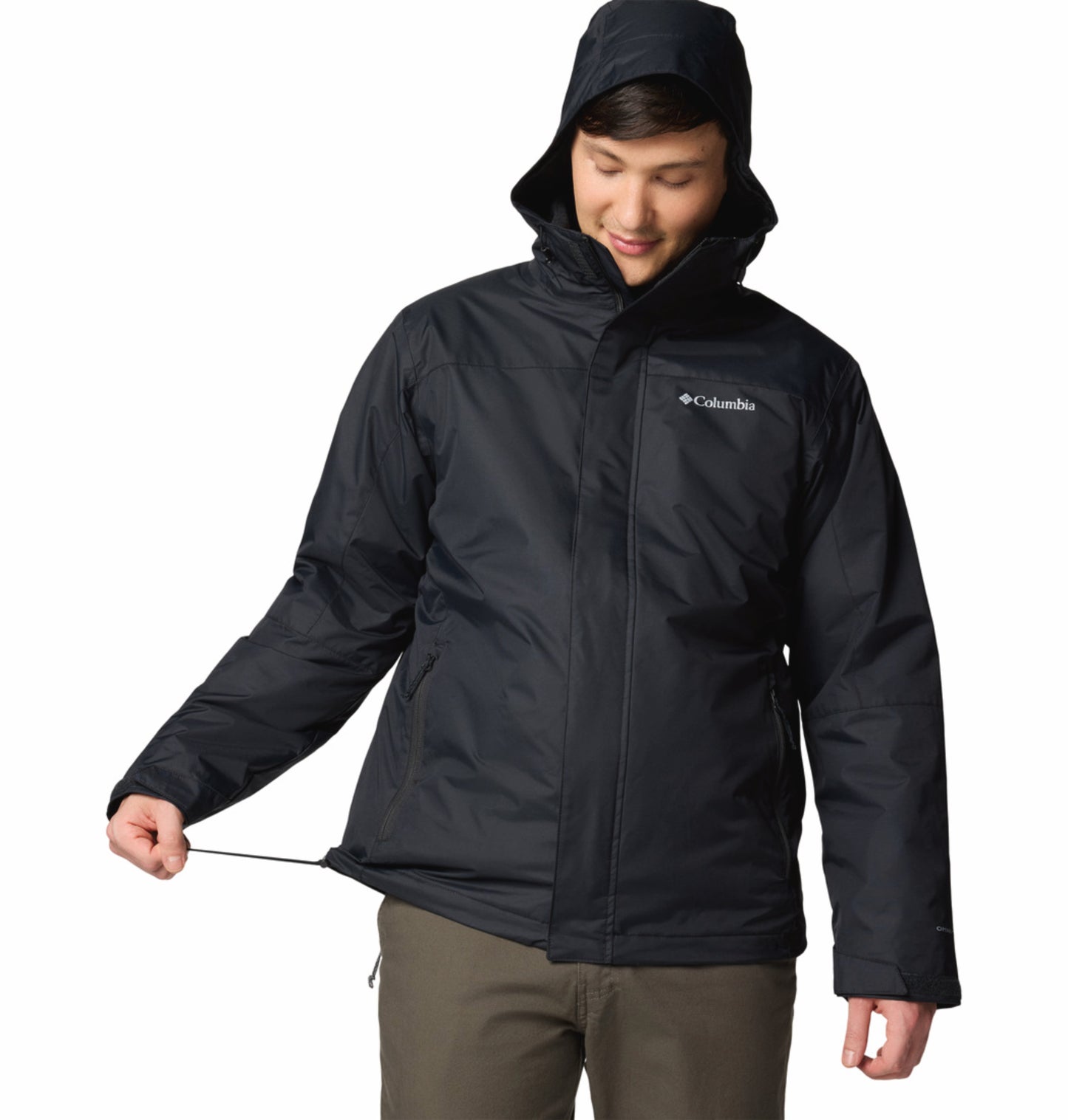 Columbia Men Black OmniTech Tunnel Falls II Interchangeable Jacket