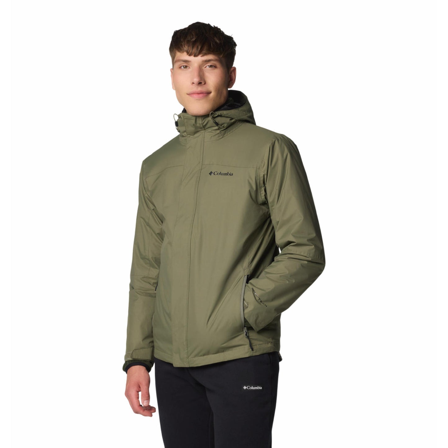 Columbia Mens Green Tunnel Falls II Interchange Jacket