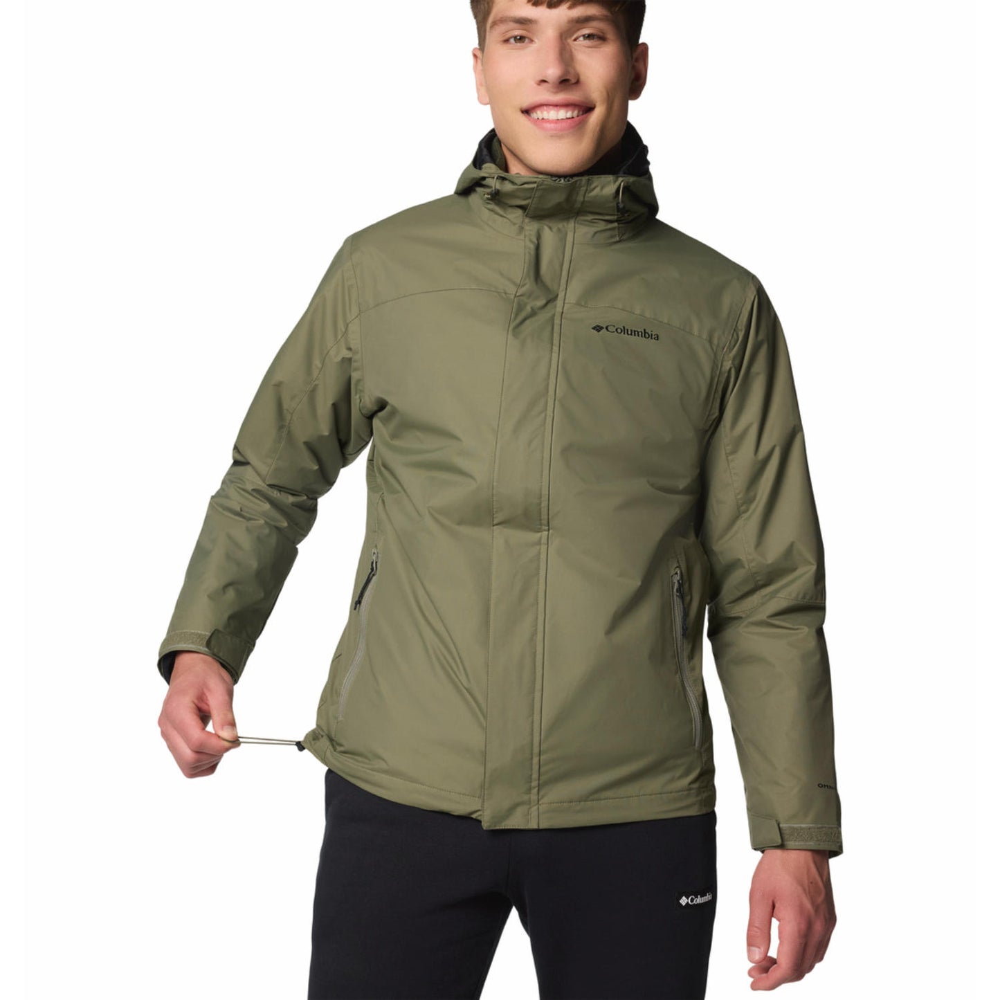 Columbia Mens Green Tunnel Falls II Interchange Jacket