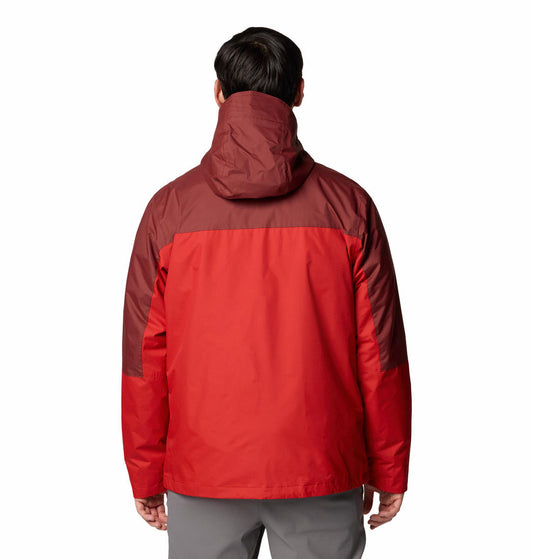 Columbia Mens Red Tunnel Falls II Interchange Jacket