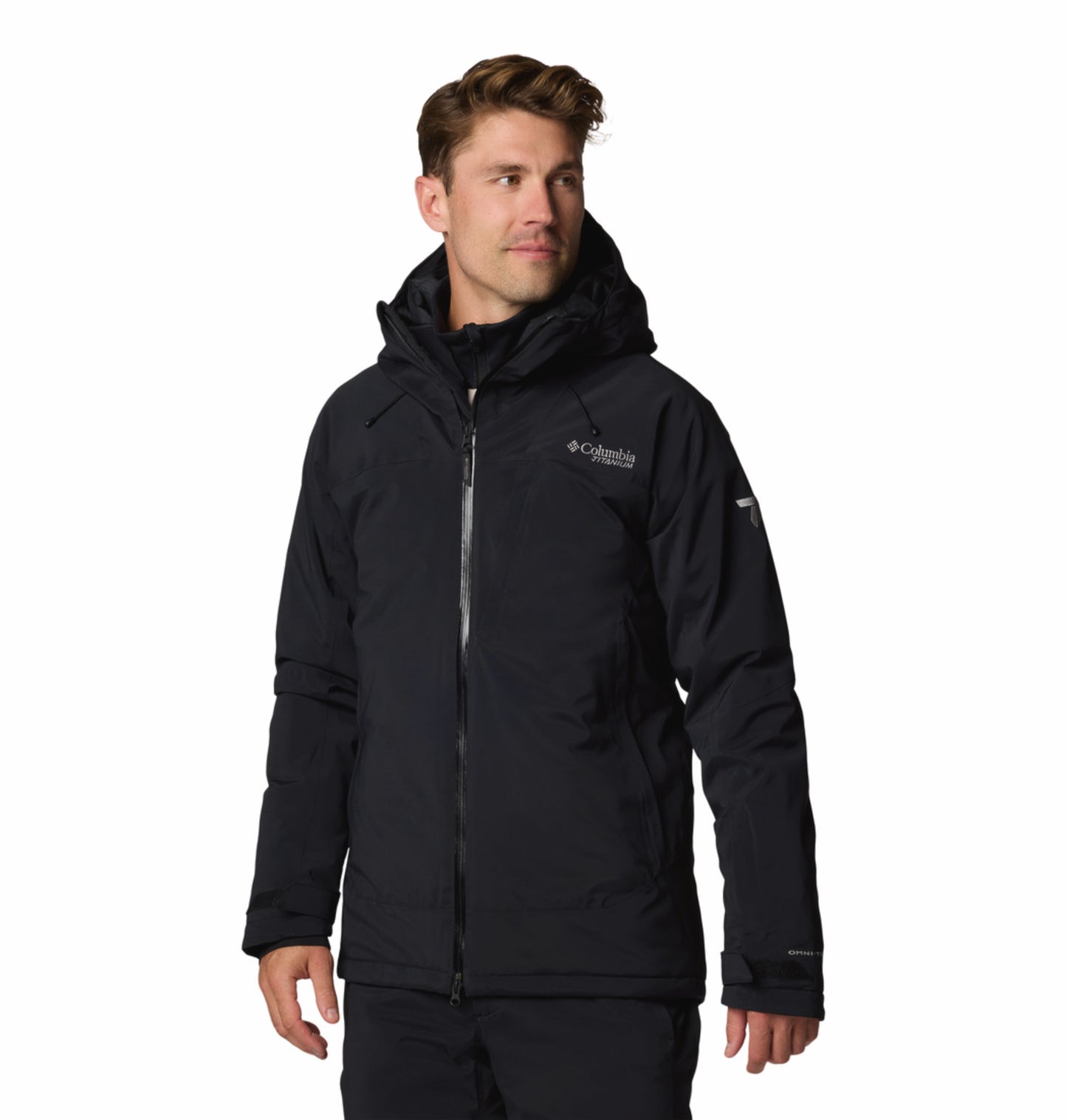 Columbia Men Black Omni-Heat Inifnity Cirque Bowl Hooded Down Jacket