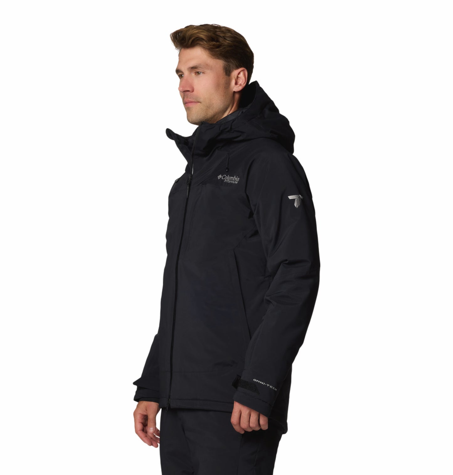 Columbia Men Black Omni-Heat Inifnity Cirque Bowl Hooded Down Jacket