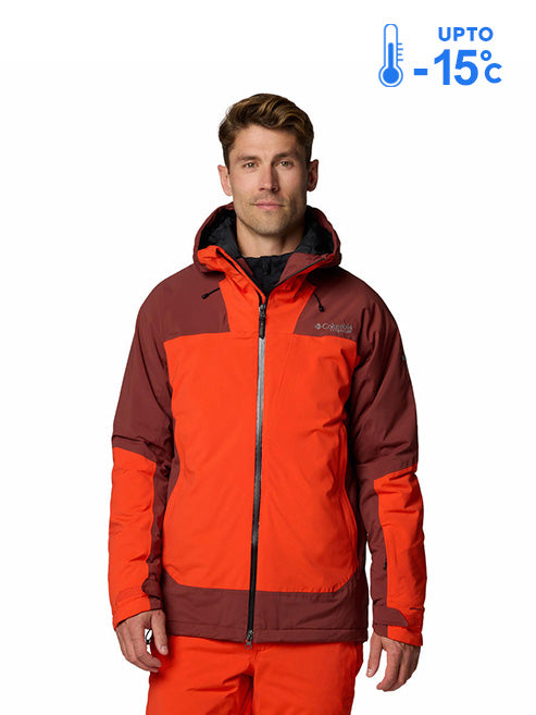 Columbia Men's Red Omni-Heat Infinity Cirque Bowl Down Insulated Jacket