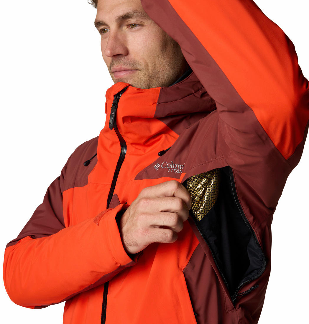 Columbia Mens Red Cirque Bowl Jacket
