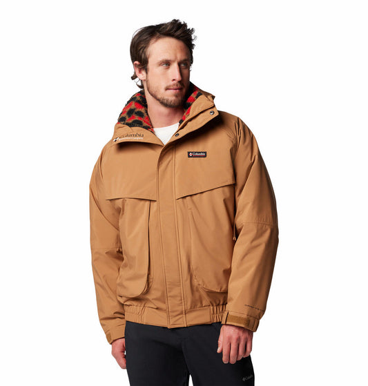 Columbia Mens Brown Powderkeg II Remastered Interchange Jacket