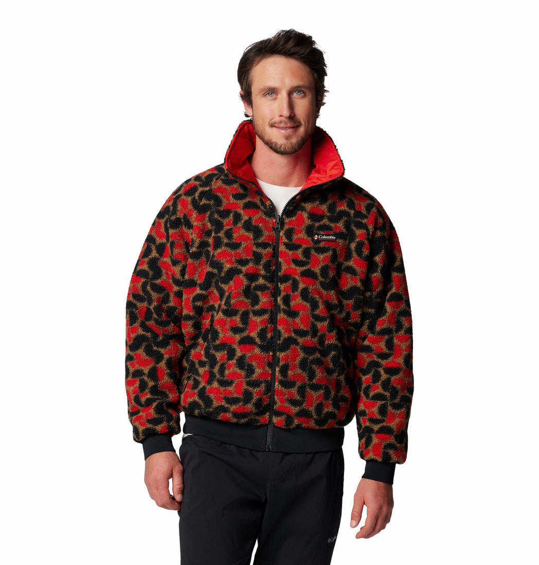 Columbia Mens Brown Powderkeg II Remastered Interchange Jacket