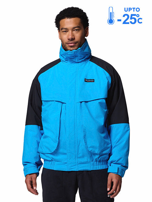 Columbia Men Blue Omni-Tech Powderkeg II Remastered Interchange Jacket (Waterproof)