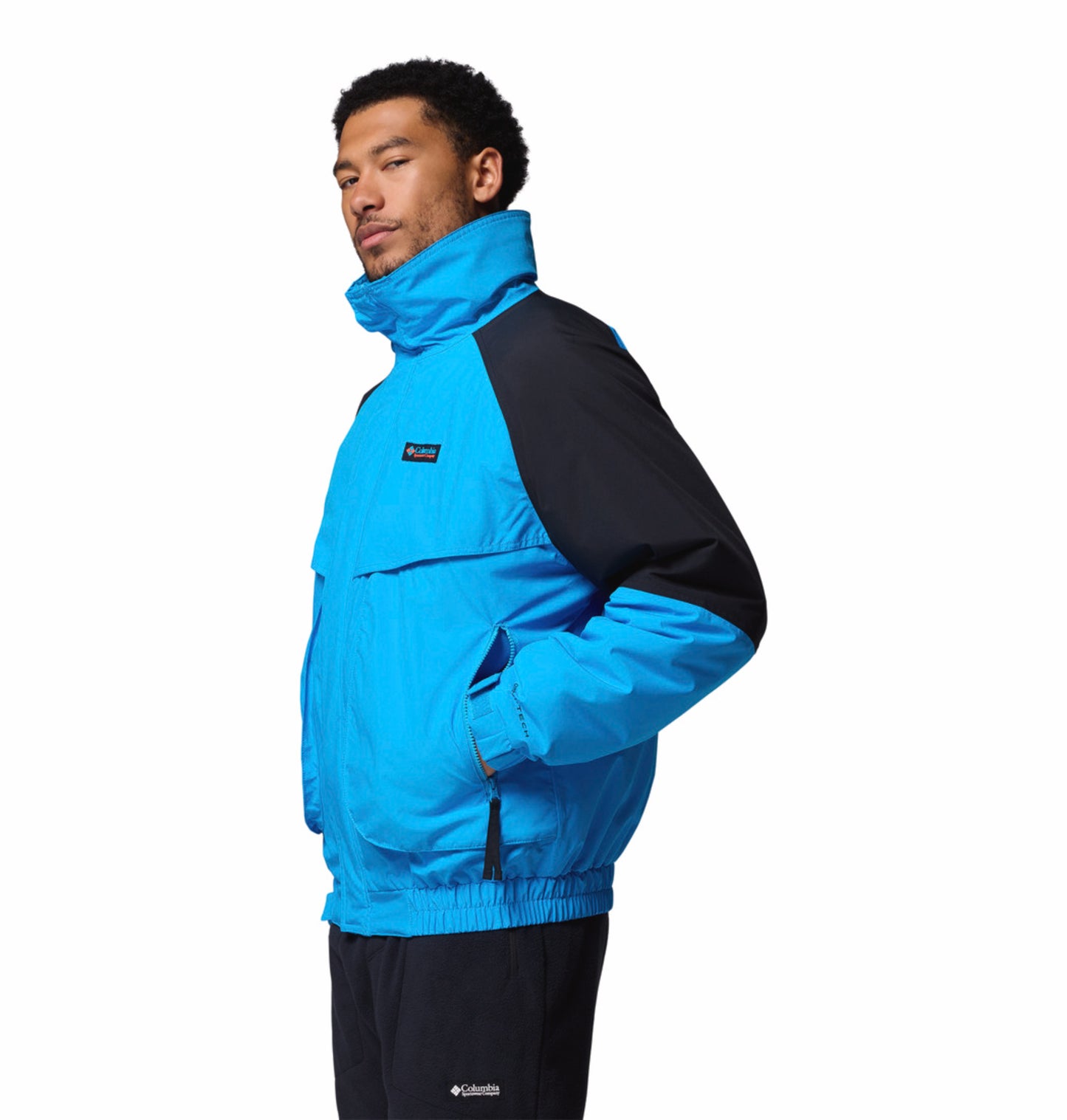 Columbia Men Blue Omni-Tech Powderkeg II Remastered Interchange Jacket (Waterproof)